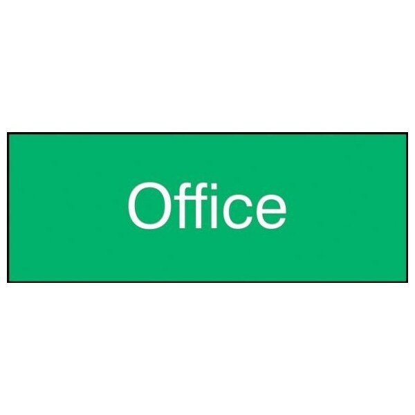 Accuform Office, Engraved Plastic, 3 in x 8 in PSG824GN - main